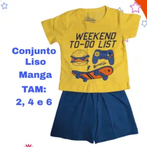 Conjunto Liso Manga RF-317