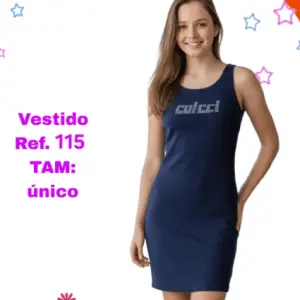 Vestido Canelado Juvenil RF-340