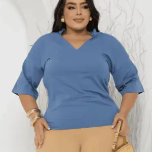 Blusa Plus Manga 3/4 RF-564